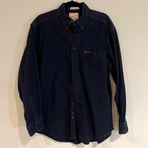 Vintage Woolrich Navy Button Up Shirt